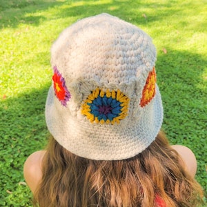 Colorful Crochet Bucket Hat