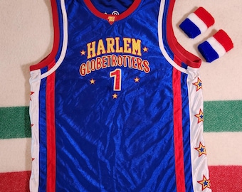 Vtg 90s Harlem Globetrotters T-shirt Blue XL Basketball Team - Etsy