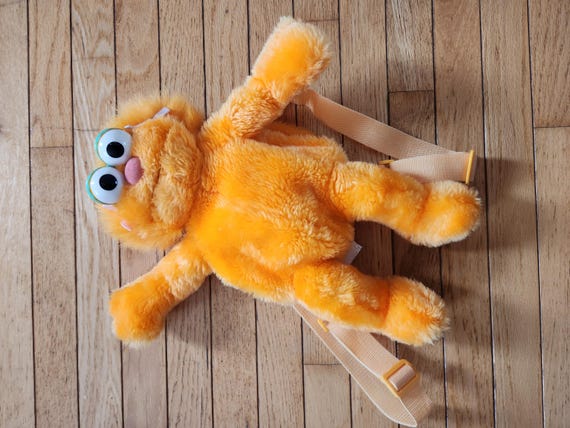 Vintage 1997 Jim Henson Sesame Street Zoe Plush Backpack - 15
