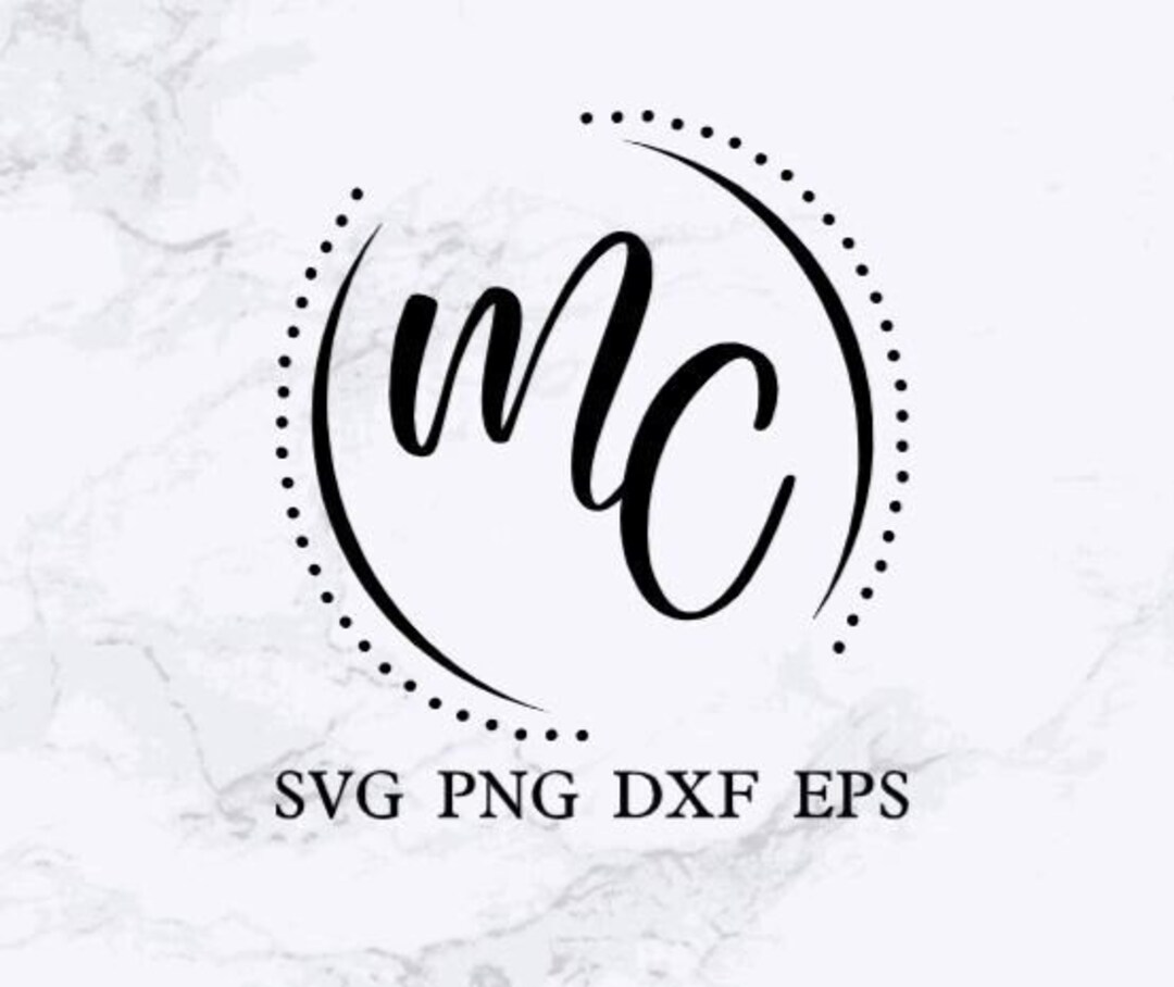Monogram Border SVG, PNG, DXF, and Eps border Only - Etsy