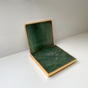 Green agate stone coasters, Agate coasters in the uk, Wedding coasters for favours, Green and gold agate stone coasters