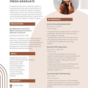 Graduate's Choice: Easy-to-edit Modern Resume Template on Canva ...