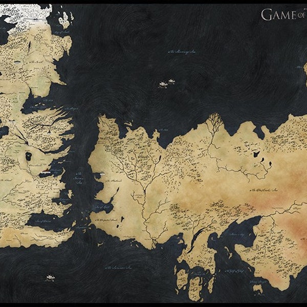 Map of Westeros Poster - Etsy UK