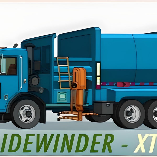 American Dad Klaus Alcove Sidewinder XTR Garbage truck poster