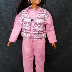 Doll fashions/ 3 piece pink pant outfit