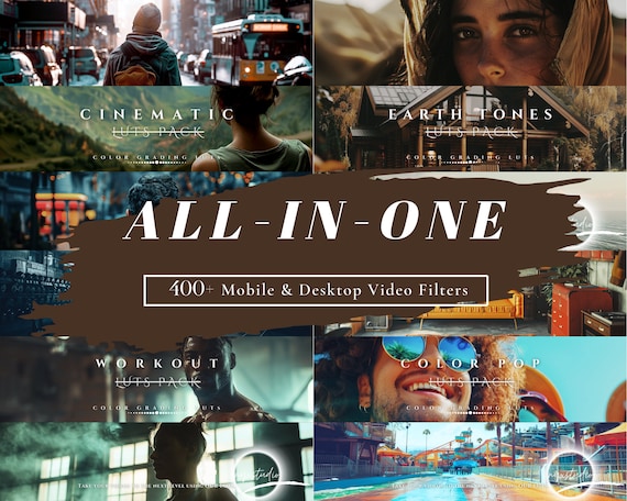 400+ Color Grading LUTs Collection | Video Filters | Film LUTs | For Other Video Programs | Mobile and Desktop