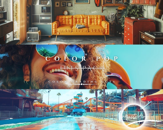 25 Color Pop LUTs for Color Grading Video and Photo for Mobile and Desktop || For Other Vİdeo Programs