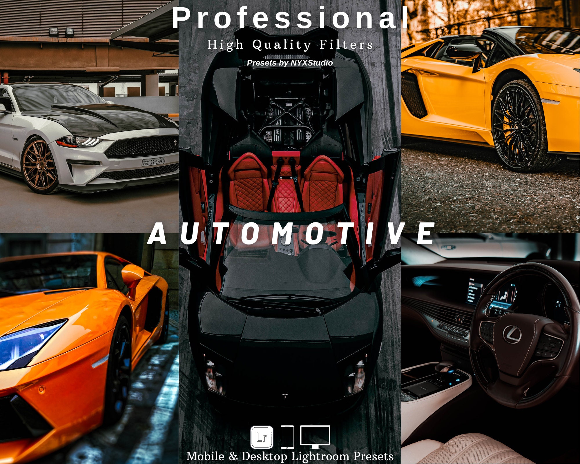 Automotive Lightroom Presets for LR Desktop & Mobile App & Camera
