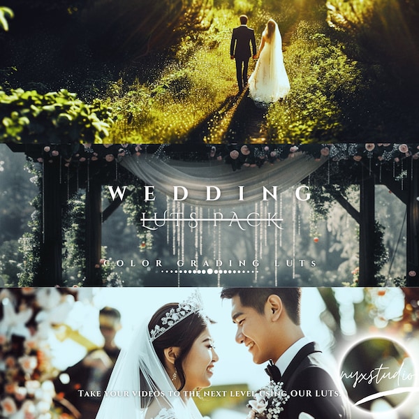 20 Wedding LUTs for Color Grading Video and Photo for Mobile and Desktop || For Other Vİdeo Programs