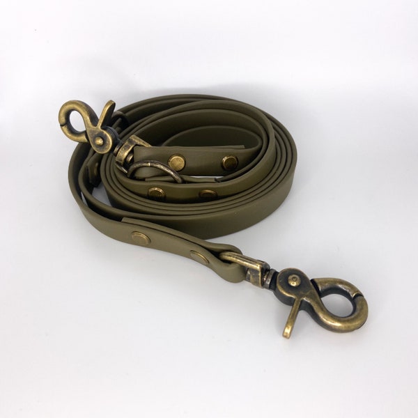 Biothane set | Leash & collar *KHAKI* - adjustable