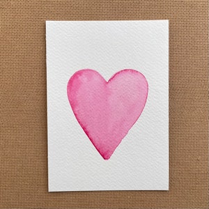 Handgemalte Grußkarte "Herz" | Aquarell-Karten | Postkarte | Valentinstag | Verlobung | Hochzeit | Heart | Love | Lieblingsmensch