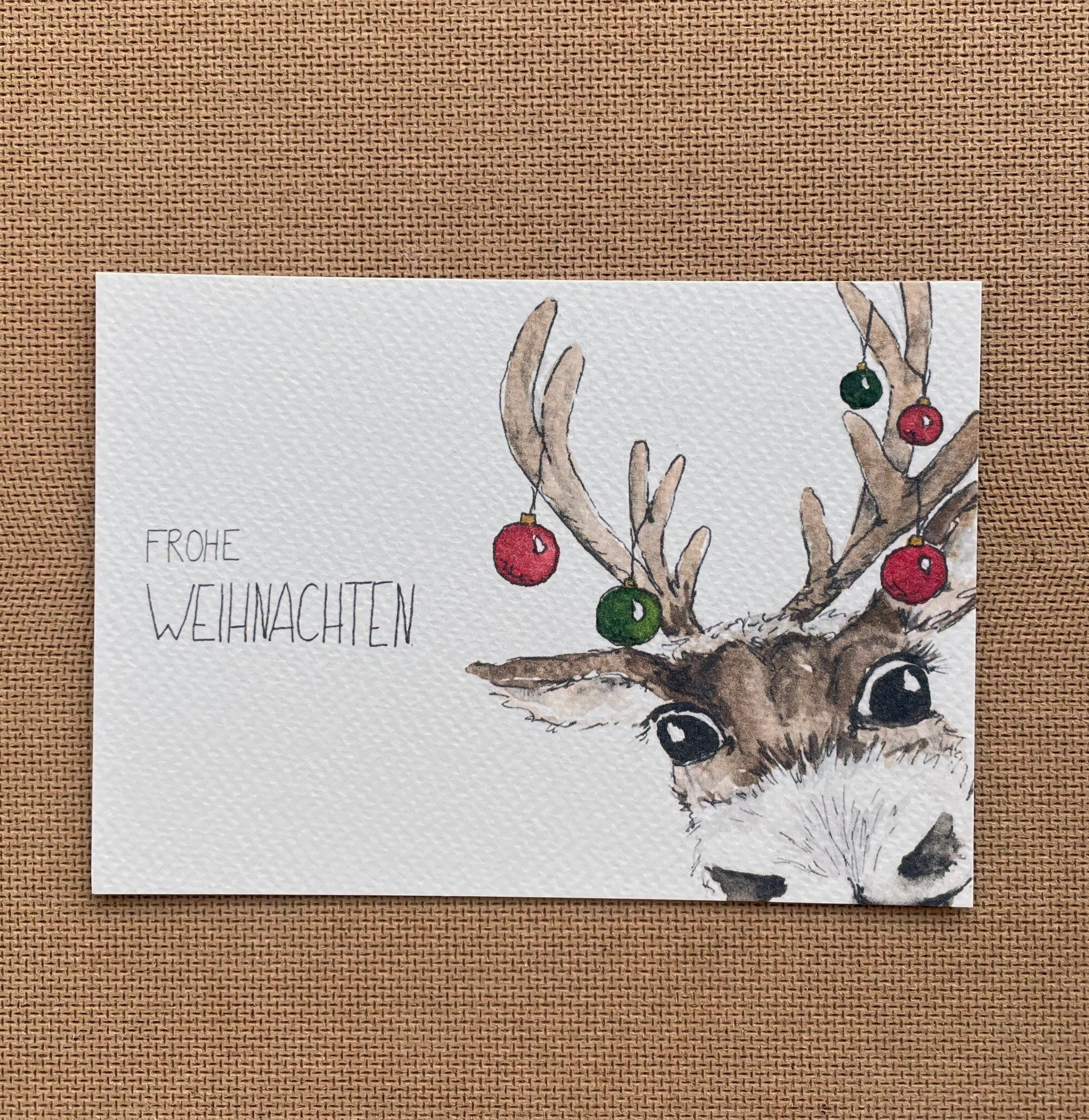 Second Ave Weihnachtskarte Für Schwester & Schwager – Rentier Design, Inkl. Umschlag