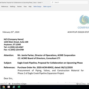 Professional Company Letter Template to Send to Your Client