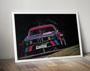 bmw 3.0 Csl 1974 Nürburgring Nordschleife poster