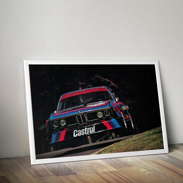 bmw 3.0 Csl 1974 Nürburgring Nordschleife poster