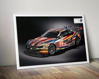 BMW M3 E92 GTR Art Car by Jeff Koons poster