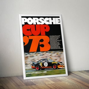911 rsr Cup &#39;73 Factory racing poster