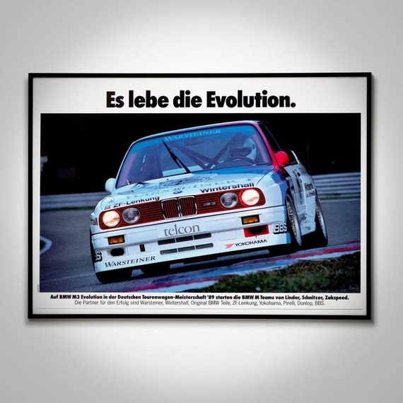Bmw E30 M3 Dtm Poster - Etsy