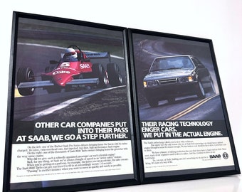 At Saab we got a step further framed ad