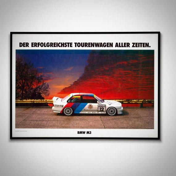 BMW e46 m3 why do we race poster – Patina Research