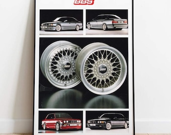 Bbs bmw e34 poster