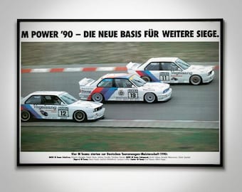bmw racing M Power '90  Poster