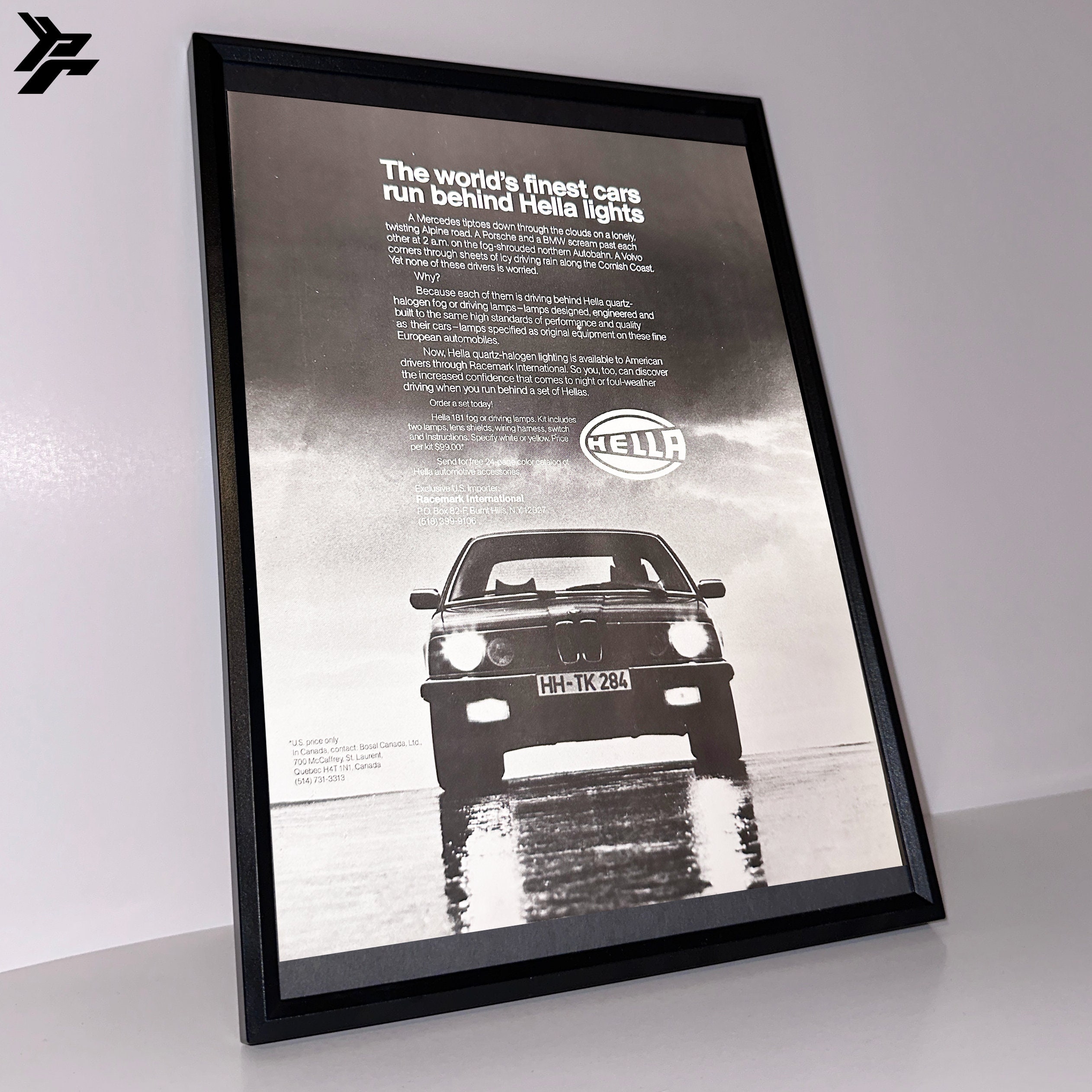 Bmw E21 Hella Finest Cars Framed Ad - Etsy