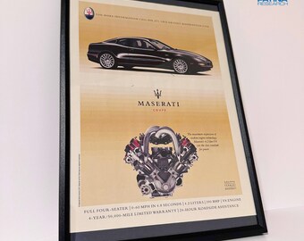 MASERATI Coupe framed ad