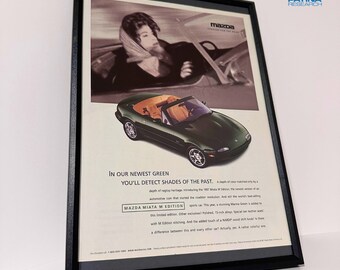 MAZDA MIATA M Edition in our newest green you'll detect...  framed ad