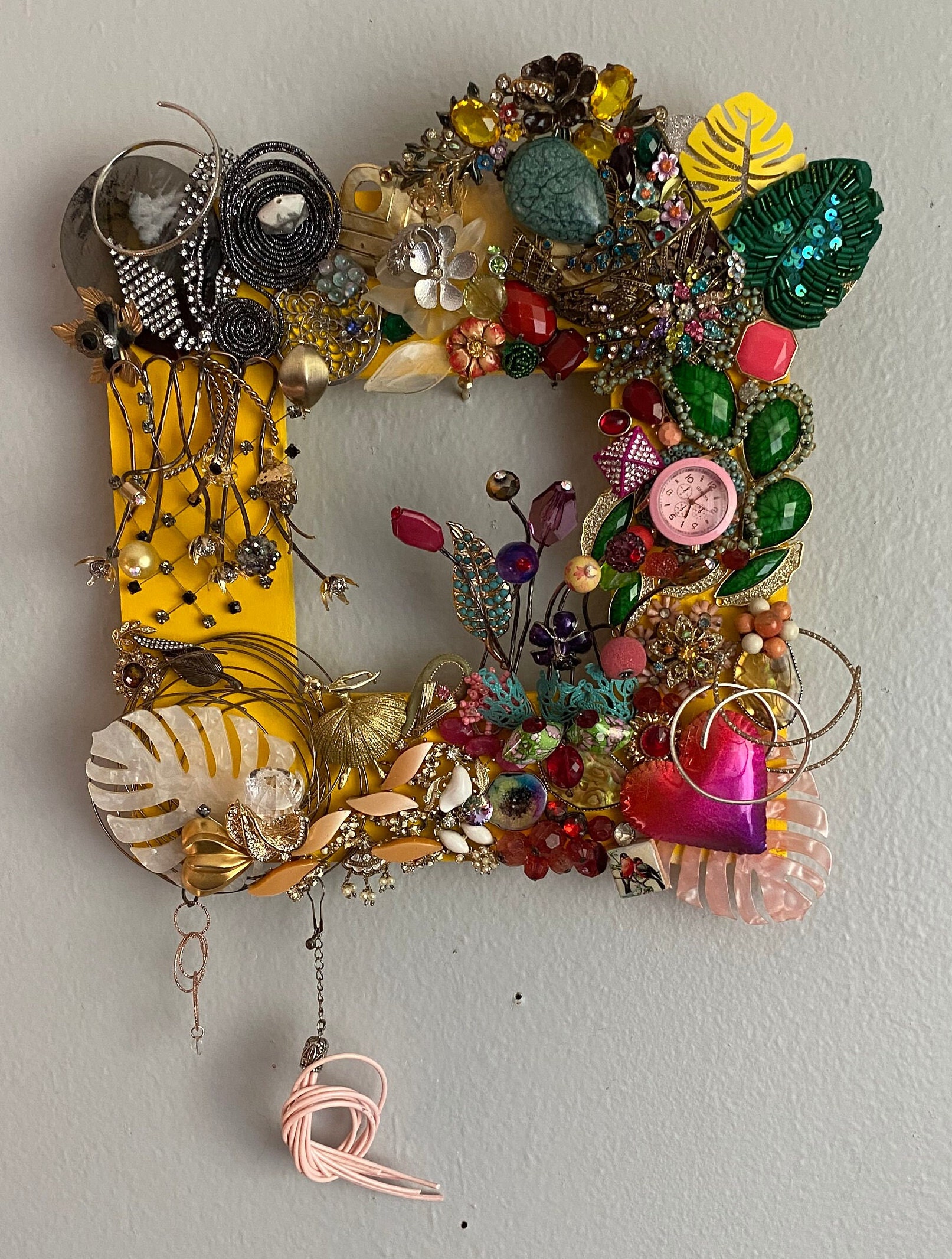 Jewelry Wall Art, Maximalist Art, in the Room the Art Gallery