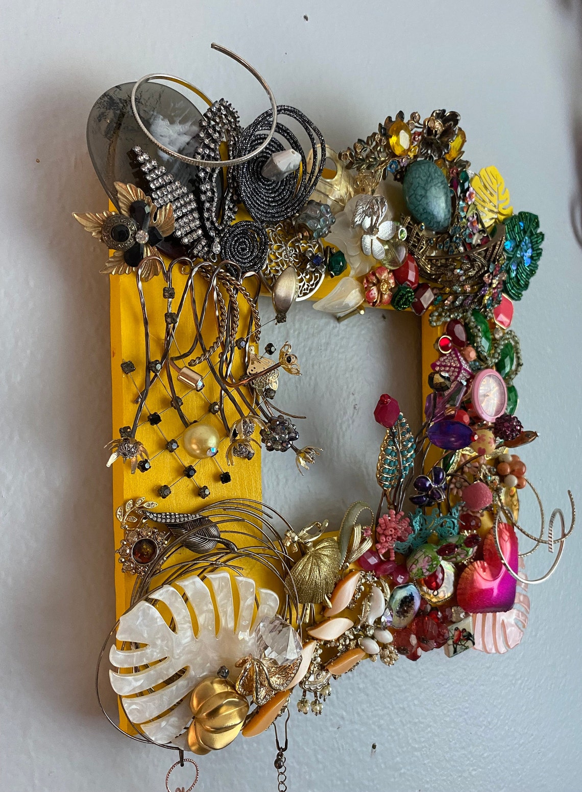 Jewelry Wall Art, Maximalist Art, in the Room the Art Gallery