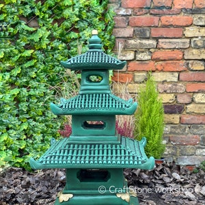 Stone Ornament Pagoda Statue, Zen Garden, Yard Sculpture, Zen Miniatures, Personalized Japanese Lantern Lamp, Fairy Garden Accessories