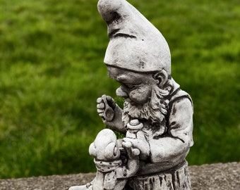 Cement funny troll concrete gnome statue home garden figurine concrete garden Gnome Statue Fairy backyard gnome Figure Gnome  decoration