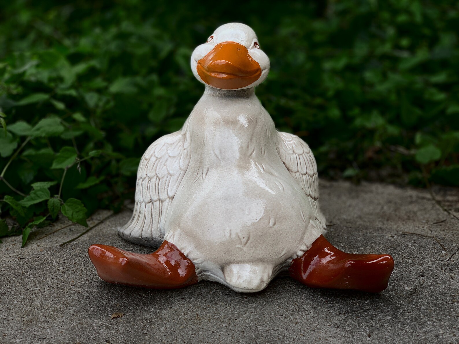 Concrete Duck Garden Statue Stone Birds in Love Cement Etsy