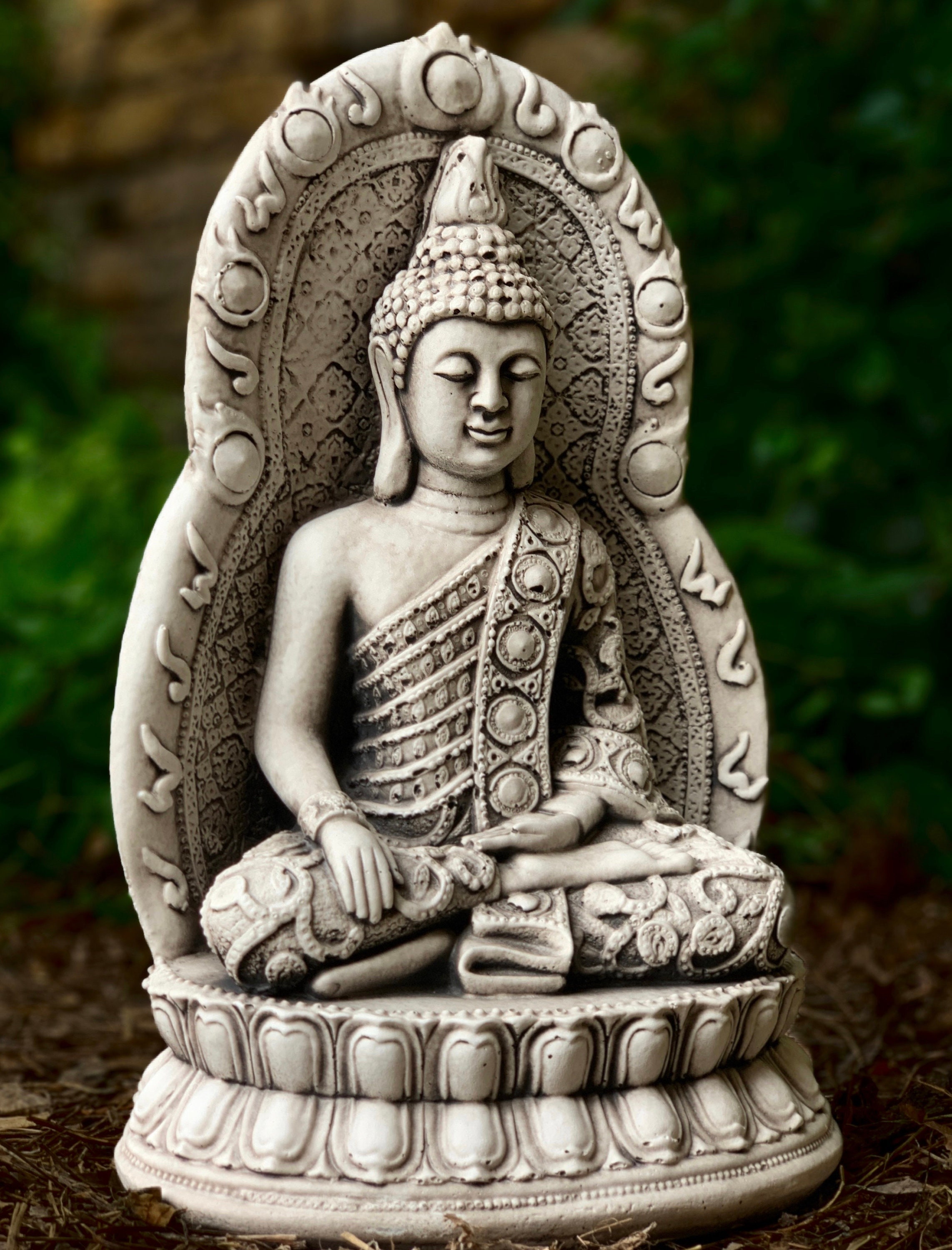Meditation Buddha Concrete Statue Copper Style Home or Garden Decor,  Buddhism, Garden Buddha, Cement Buddha, Concrete Buddha, Zen Garden -   Canada