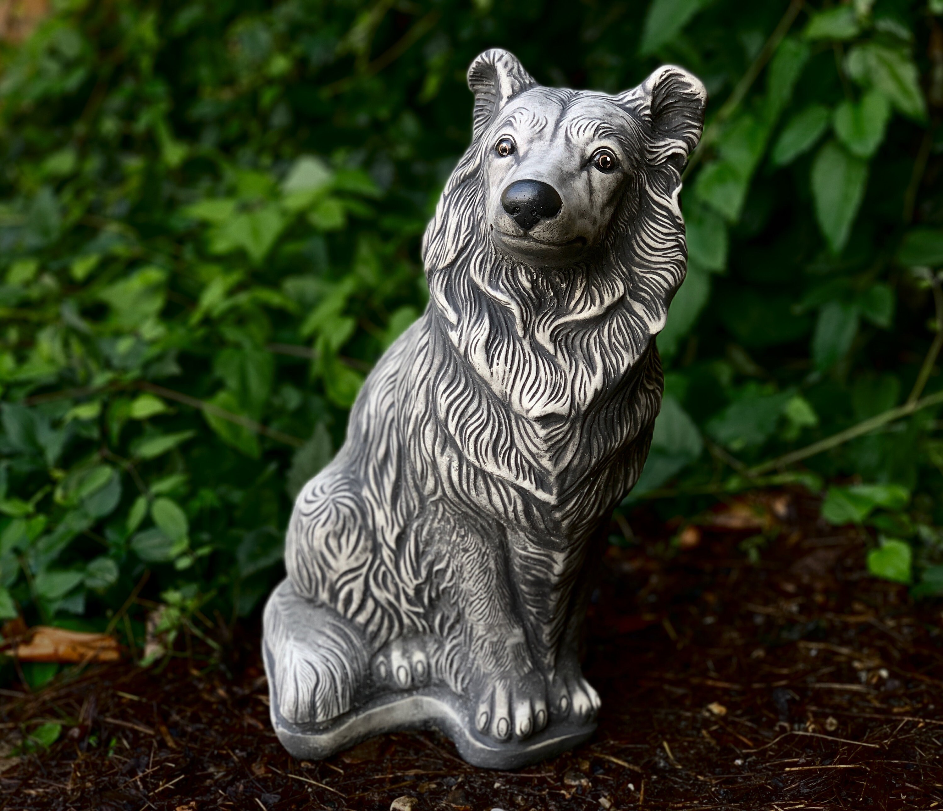 Decorative Stone Collie Dog Statue Garden Decor Handmade - Etsy Australia Decorative Stone Collie Dog Statue Garden Decor Handmade - Etsy Australia