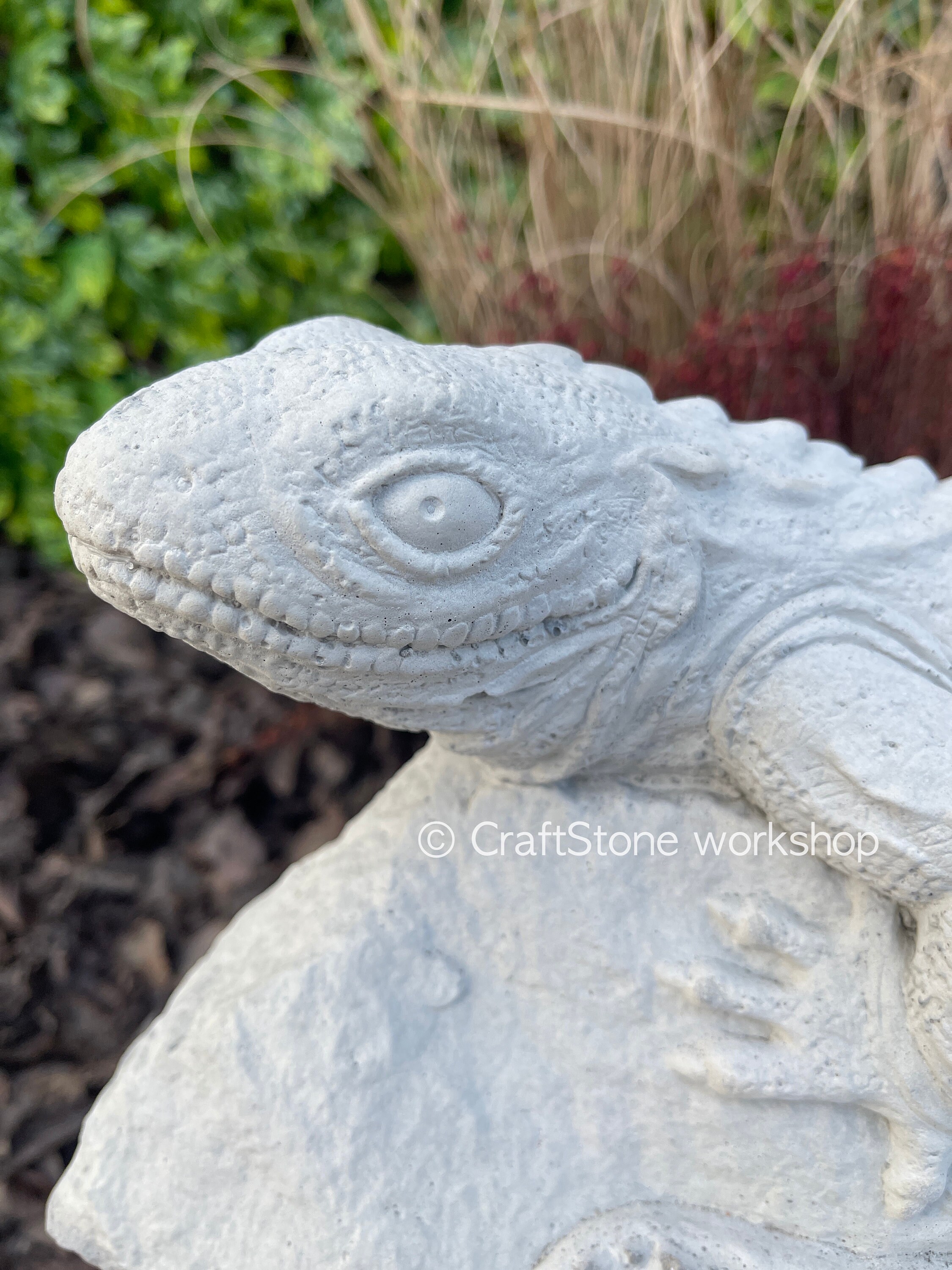 Realistic Lizard Stone Statue Great Idea For Garden Decoration Concrete Lizard Figurine Handmade