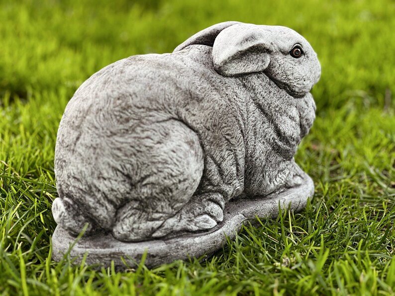 Rabbit Statue Outdoor Design Concrete Figurine Bunny Stone Sculpture