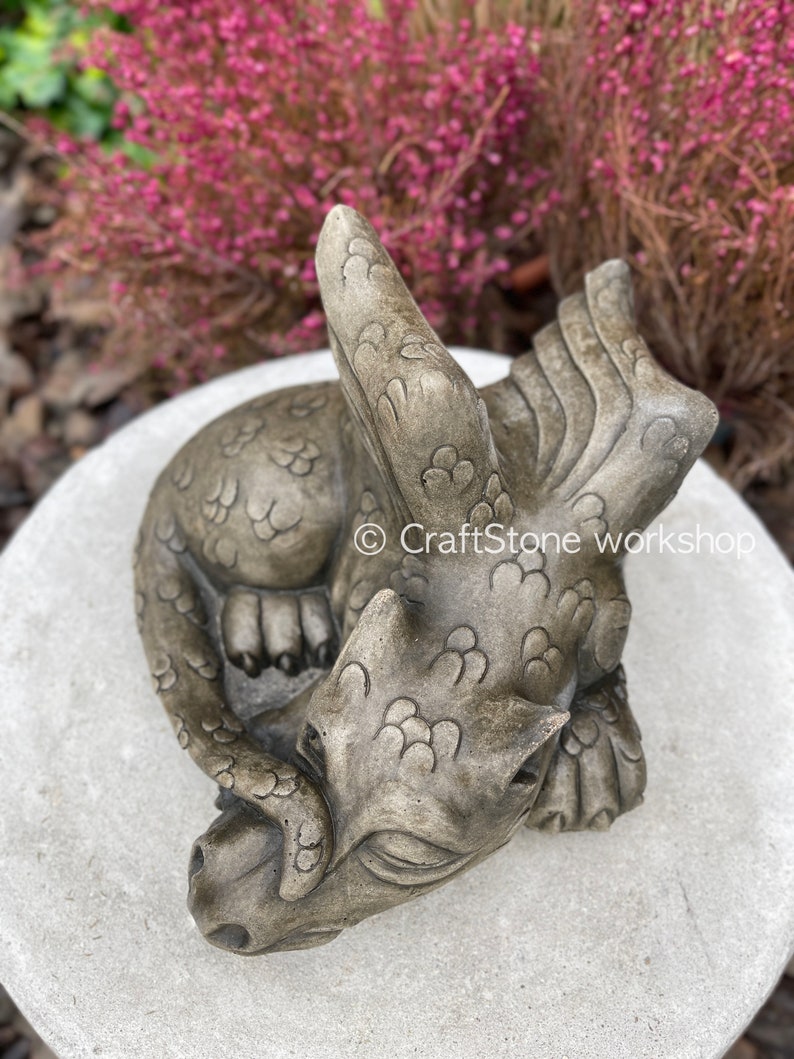 Large Japanese Dragon Statue for Backyard Decorations Fairy Etsy