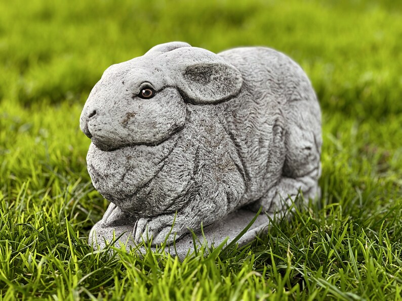 Rabbit Statue Outdoor Design Concrete Figurine Bunny Stone Sculpture