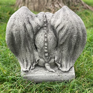 Concrete gargoyle mystic ornament massive Gargoyle figurine stone gargoyle backyard figurine grotesque statue lawn ornament image 5