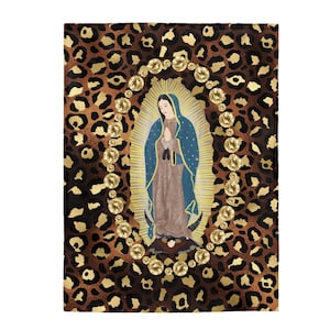 Our Lady of Guadalupe | Velveteen Plush Blanket | Virgen Mary | Virgen de Guadalupe | Love & Faith | Religious Gift | Birthday | Christmas