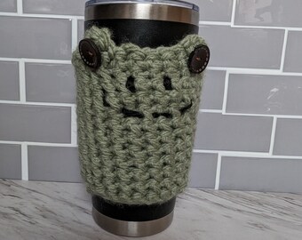 Frog cup/ thermos koozie
