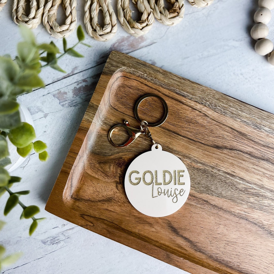 Diaper Bag Name Tag Backpack Name Tag Back to School Custom Keychain