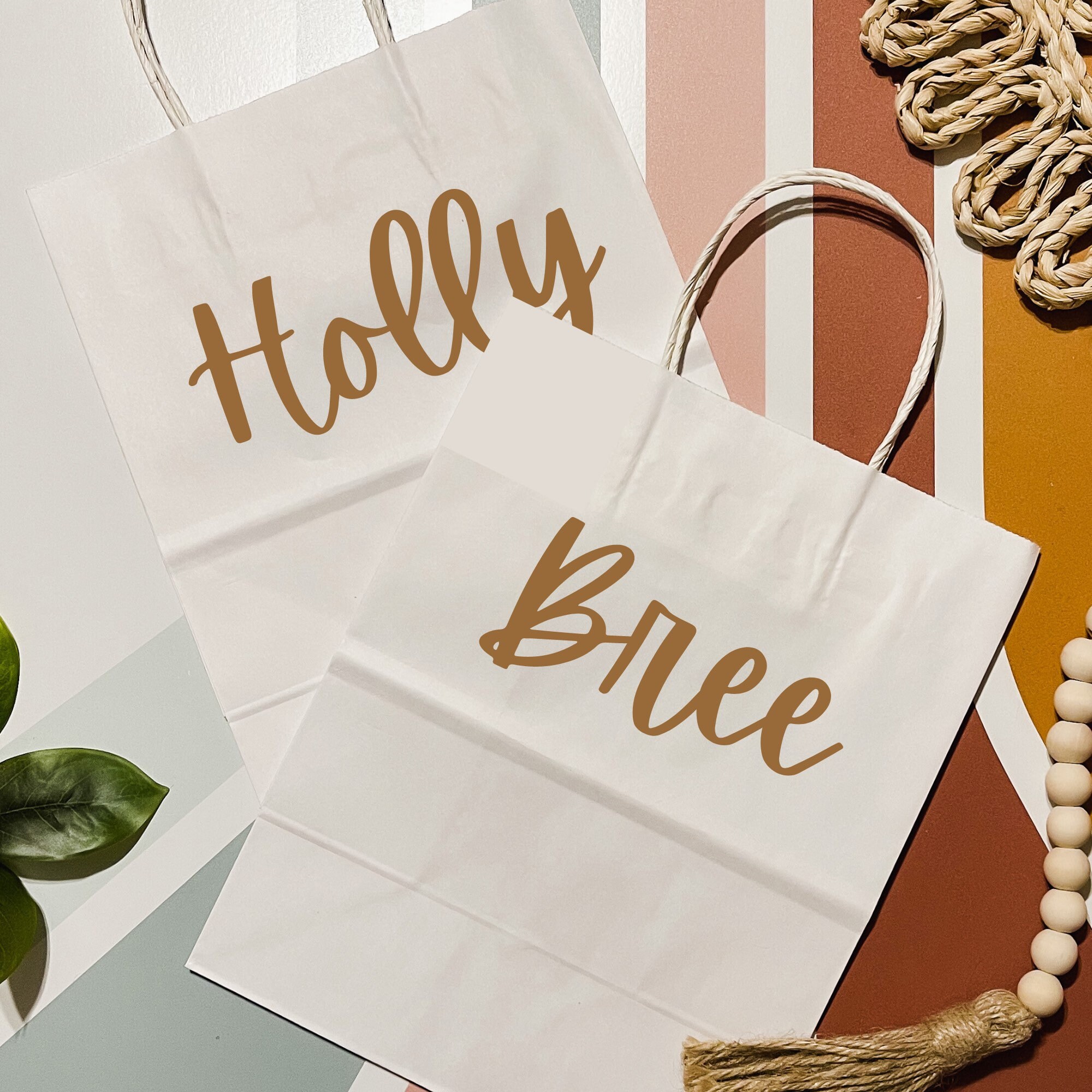 Custom Name Gift Bags Bachelorette Party Gift Bags Etsy