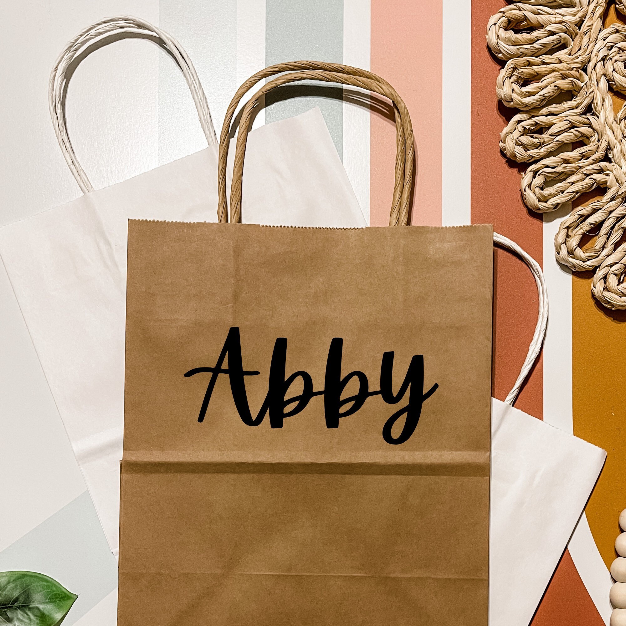 Custom Name Gift Bags Bachelorette Party Gift Bags Etsy