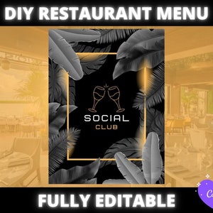 Luxury Restaurant Menu Template | Cafe Menu | Catering Menu Template|  Food Menu Flyer Template |