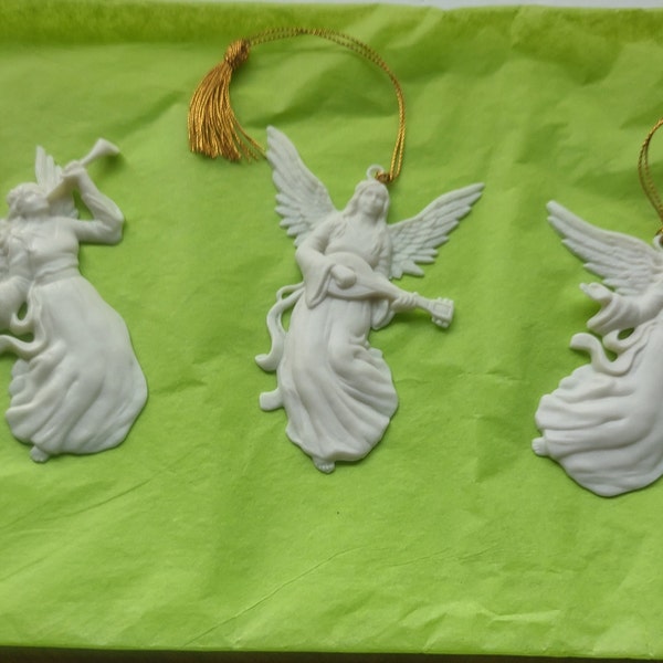 Lenox Christmas Holiday Ornament Set of 3 Vintage