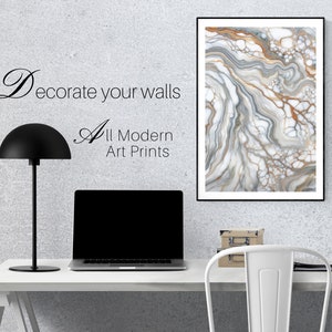 Impresión de arte de mármol abstracto Arte de pared en color Impresión de arte de mármol Decoración de pared de moda Impresión de mármol dorado Arte contemporáneo Dormitorio Arte de pared digital
