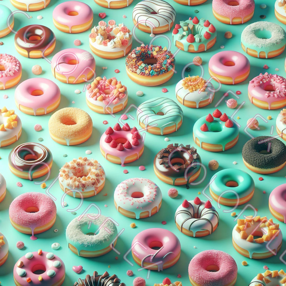 Fancy-donuts(1) - High Resolution Vector File -instant Digital Download ...